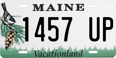 ME license plate 1457UP