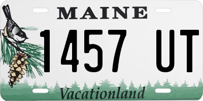 ME license plate 1457UT