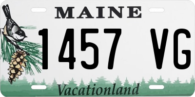 ME license plate 1457VG