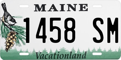 ME license plate 1458SM