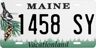 ME license plate 1458SY