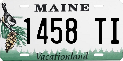 ME license plate 1458TI