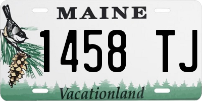 ME license plate 1458TJ