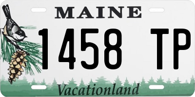 ME license plate 1458TP