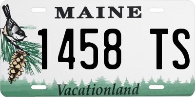 ME license plate 1458TS
