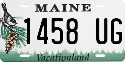 ME license plate 1458UG