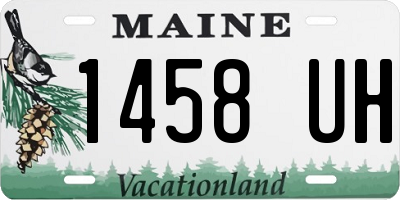 ME license plate 1458UH