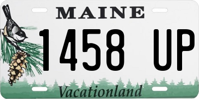 ME license plate 1458UP