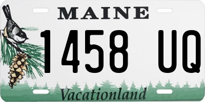 ME license plate 1458UQ