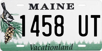 ME license plate 1458UT