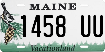 ME license plate 1458UU