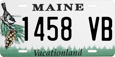 ME license plate 1458VB