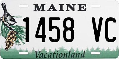 ME license plate 1458VC