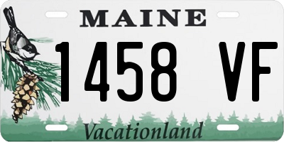 ME license plate 1458VF