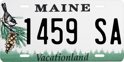 ME license plate 1459SA