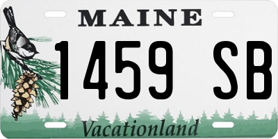 ME license plate 1459SB