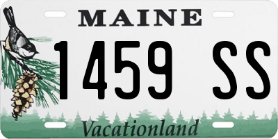 ME license plate 1459SS