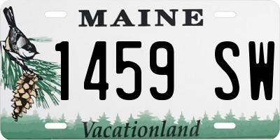 ME license plate 1459SW