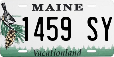 ME license plate 1459SY