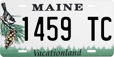 ME license plate 1459TC