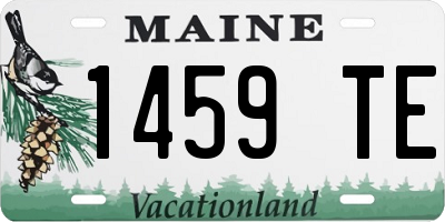 ME license plate 1459TE