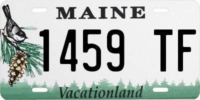 ME license plate 1459TF