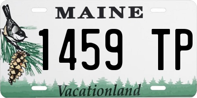 ME license plate 1459TP