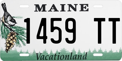 ME license plate 1459TT