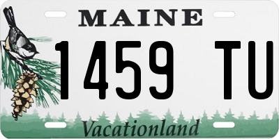 ME license plate 1459TU