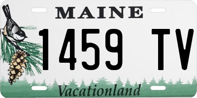 ME license plate 1459TV