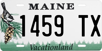 ME license plate 1459TX