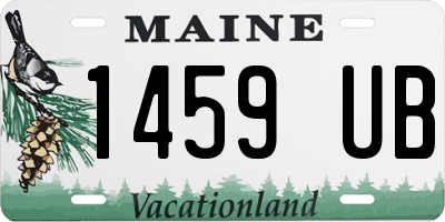 ME license plate 1459UB