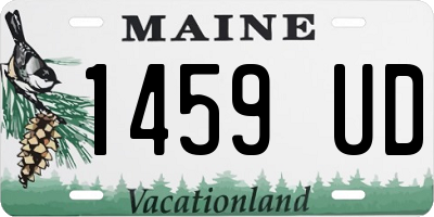 ME license plate 1459UD