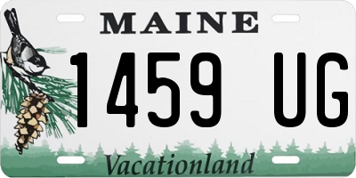 ME license plate 1459UG
