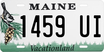 ME license plate 1459UI