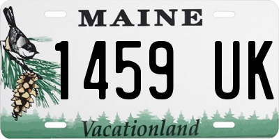 ME license plate 1459UK
