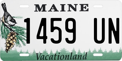ME license plate 1459UN
