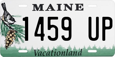 ME license plate 1459UP