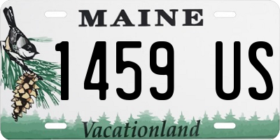 ME license plate 1459US