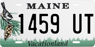 ME license plate 1459UT