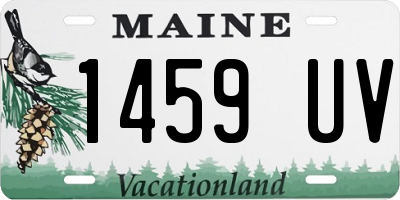 ME license plate 1459UV