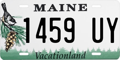 ME license plate 1459UY