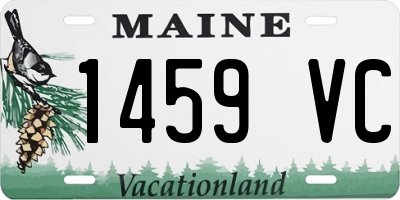 ME license plate 1459VC