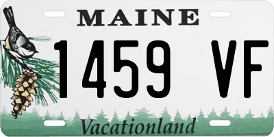 ME license plate 1459VF