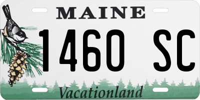 ME license plate 1460SC