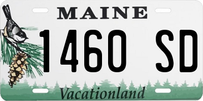 ME license plate 1460SD