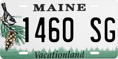 ME license plate 1460SG