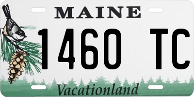 ME license plate 1460TC