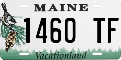 ME license plate 1460TF