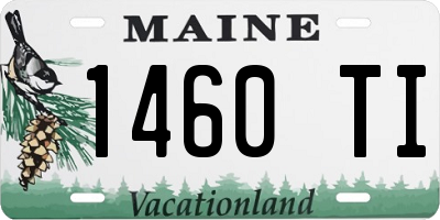 ME license plate 1460TI